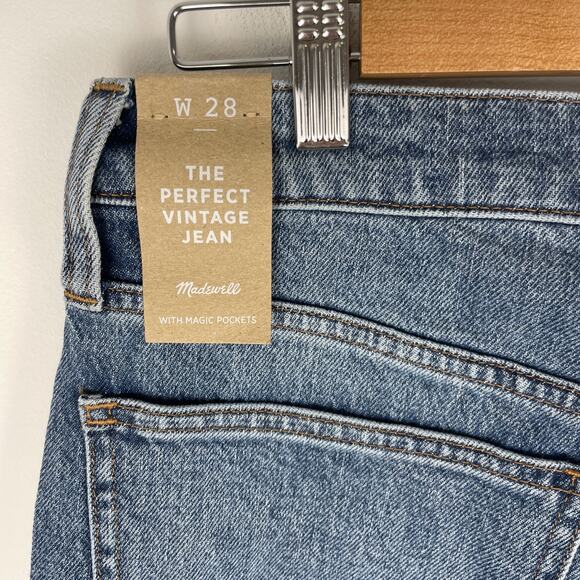 Madewell The Perfect Vintage Jean in Heathcote Wash Size 28 New - Picture 11 of 15